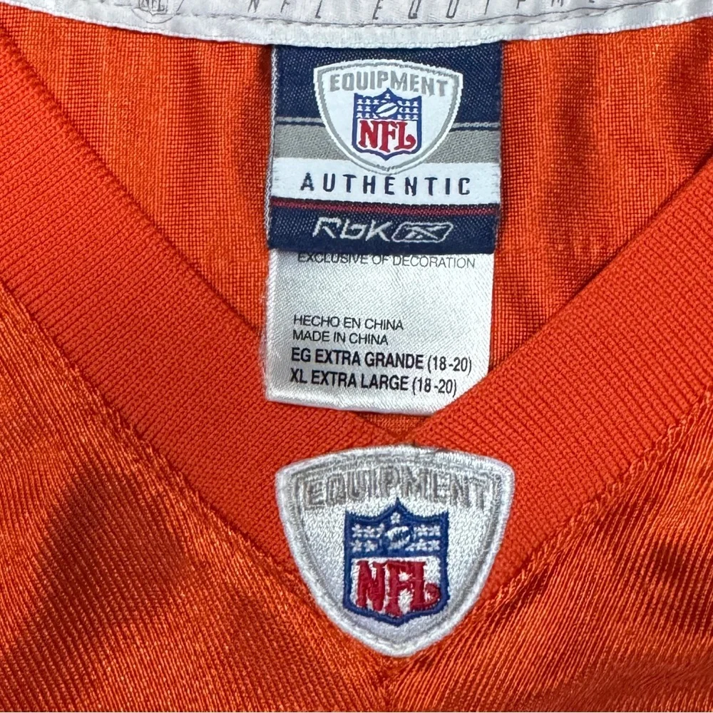 NFL Reebok Youth XL Chicago Bears Brian Urlacher 54 Jersey Orange